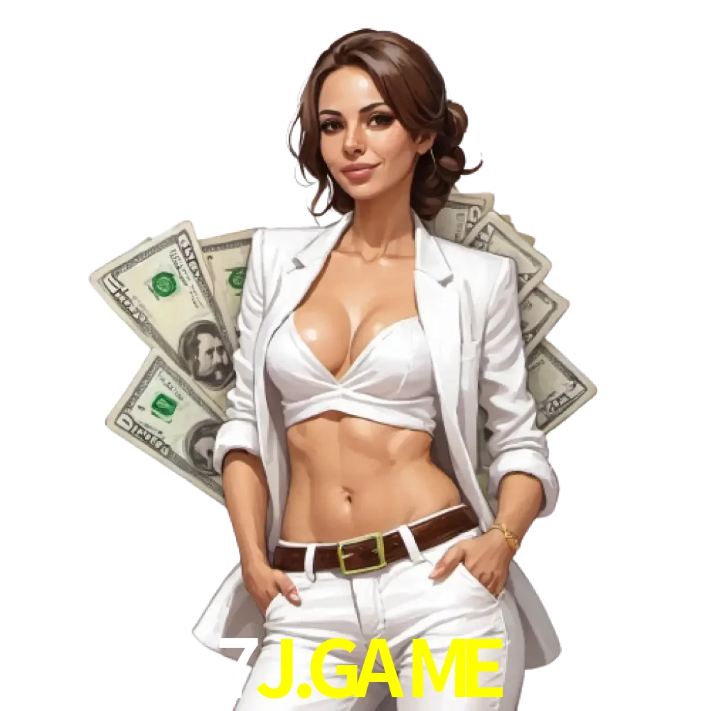 woman with money playing in 7j.game bet casino